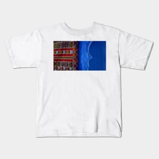 BESIDE the BLUE DOOR. Casablanca, Morocco Kids T-Shirt